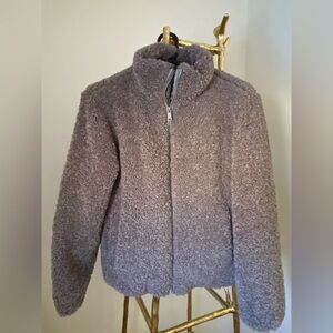 Rachel Zoe Faux Fur Jacket Color Gary Size S